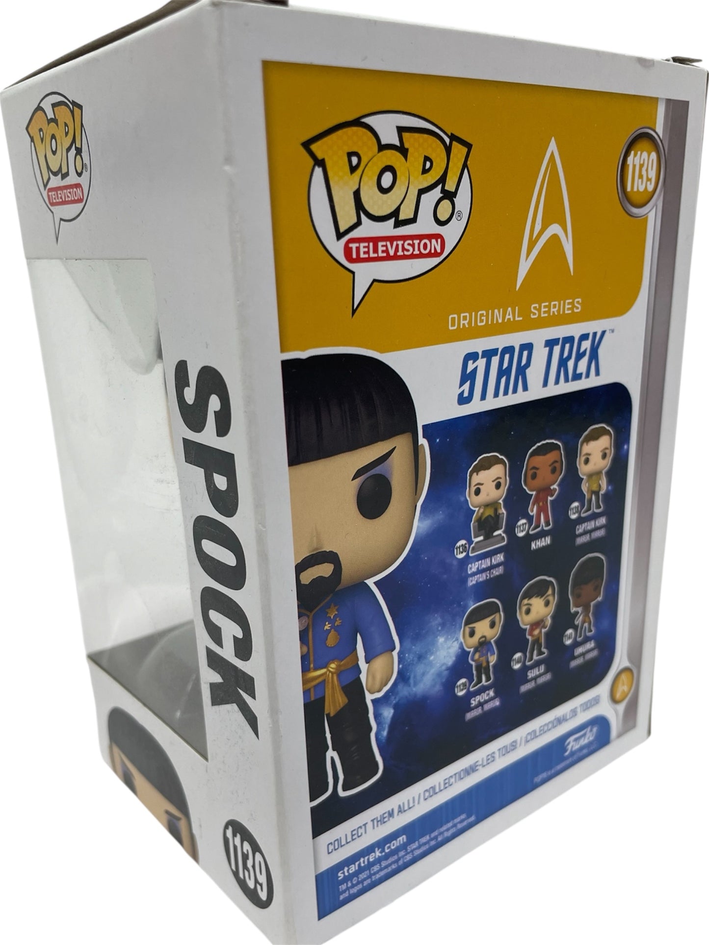 Funko 2021 Star Trek The Original Series Mirror Mirror Mr Spock Pop Television Vinyl Figure No. 1139 - Brand New Ex Shop Stock