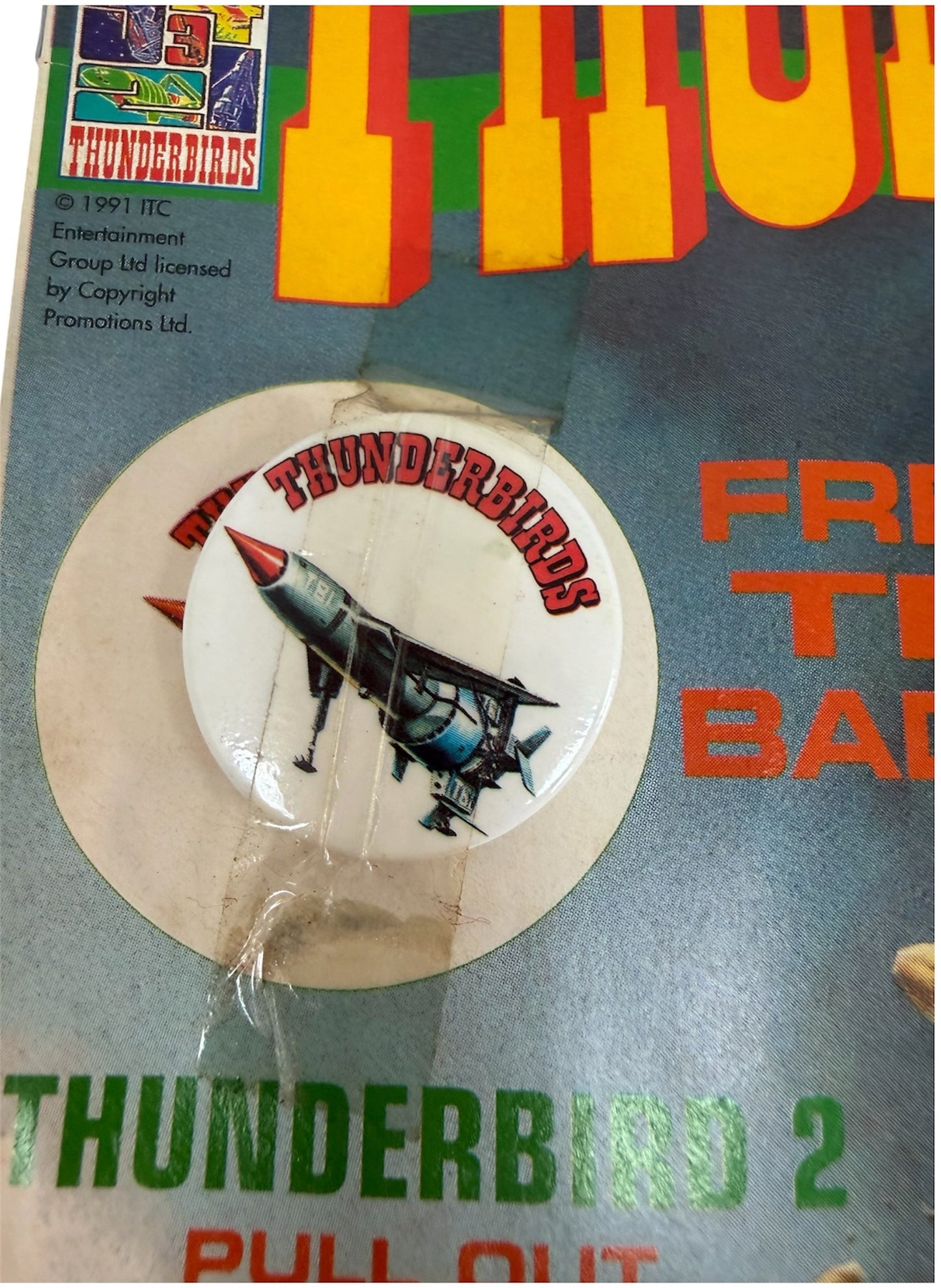 Vintage Gerry Andersons Thunderbirds Comic Magazine Issue No.2 November 15th 1991 With Free Gift -Ex Shop Stock (Grade 8.5)