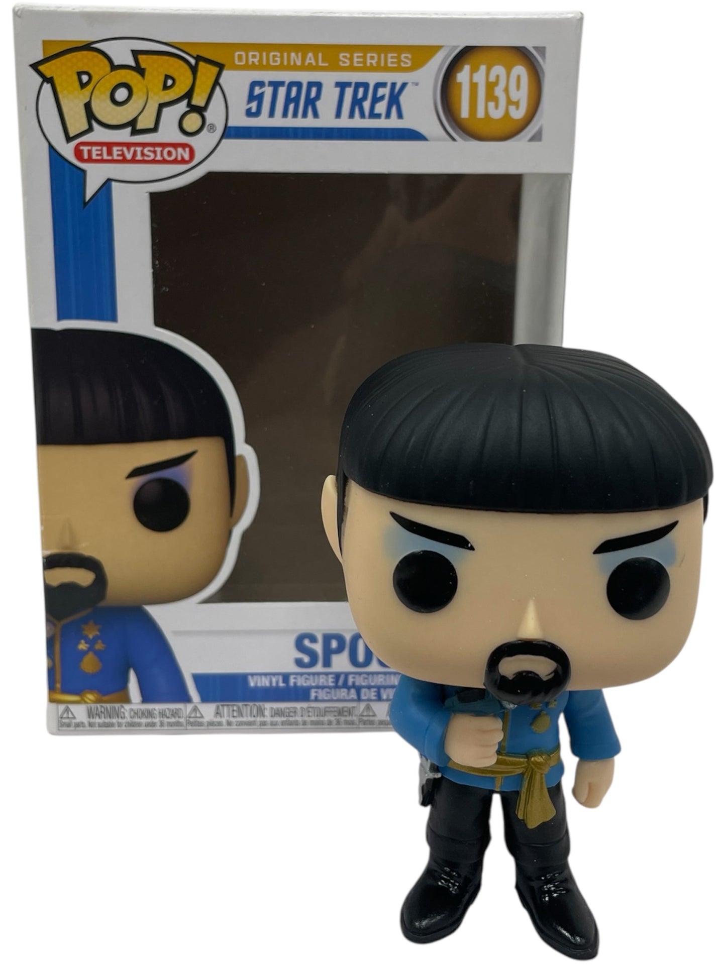 Funko 2021 Star Trek The Original Series Mirror Mirror Mr Spock Pop Television Vinyl Figure No. 1139 - Brand New Ex Shop Stock