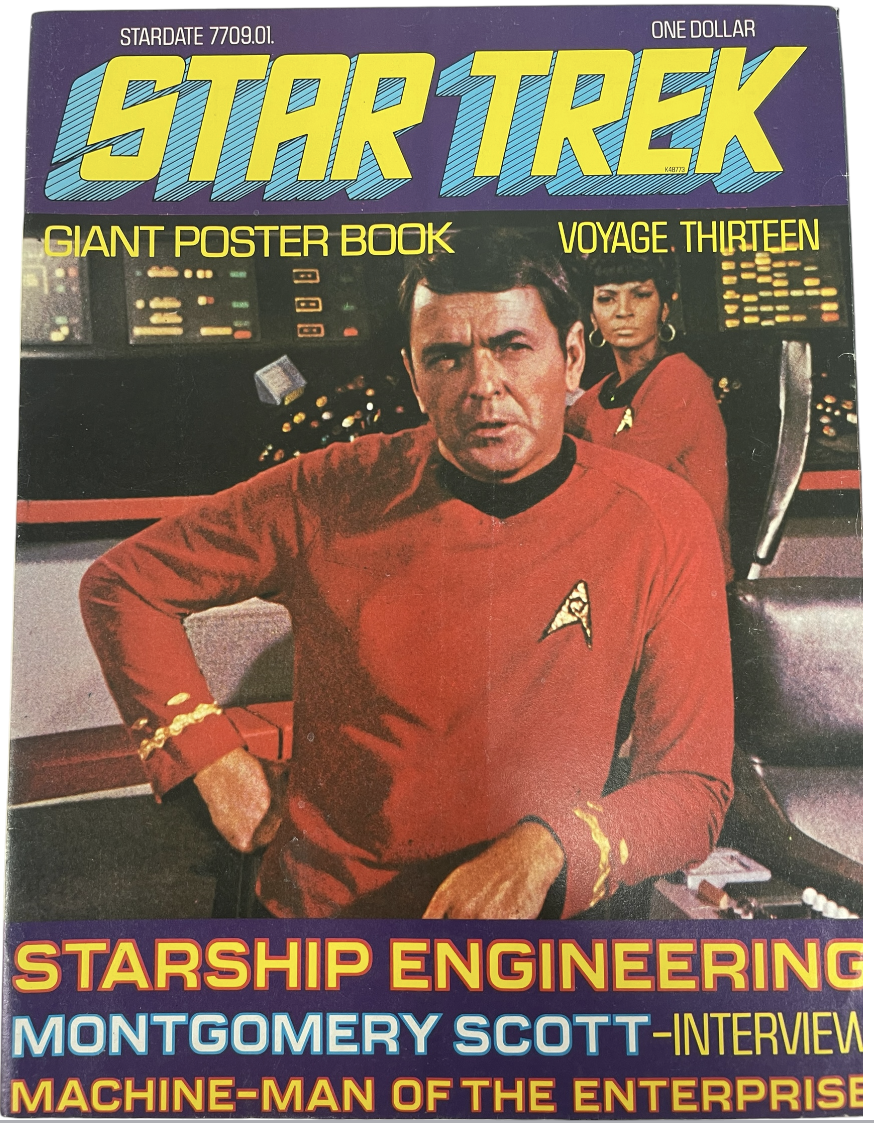Vintage 1977 Star Trek The Original Series Giant Poster Book Voyage Thirteen Stardate 7709.01