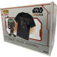 Funko 2022 Pop Tees - Star Wars The Mandalorian - Boba Fett Vinyl Bobble Head Figure No. 462 - Plus A Boba Fett XL Tee Shirt - Brand New Factory Sealed