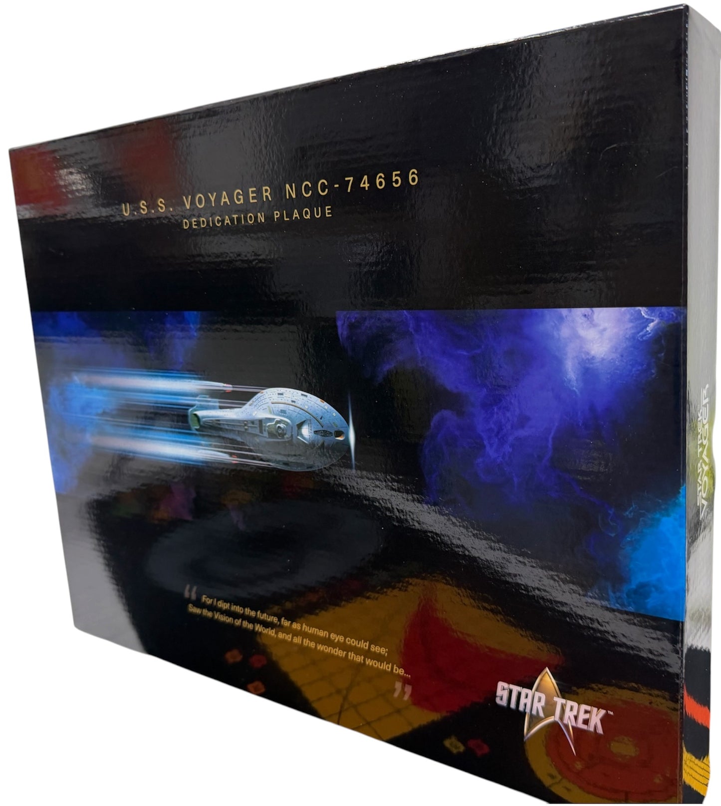 Star Trek 2025 _ Master Replicas - The U.S.S. Voyager NCC-74656 1:1 Scale Dedication Plaque - Brand New Factory Sealed.