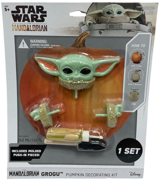 2022 Star Wars -The Mandalorian - Grogu Pumpkin Decorating Kit - Brand New Factory Sealed Ex Shop Stock