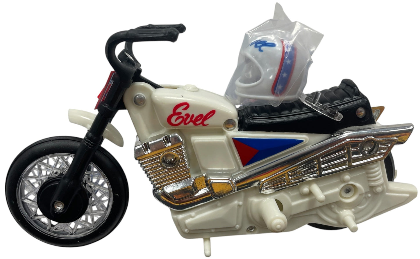 Classic Retro Evel Knievel King Of The Stuntmen Stunt Cycle Trail Bike Edition - Complete With Evel Knievel Figure And Gyro Energizer - New In Box - Unsold Shop Stock
