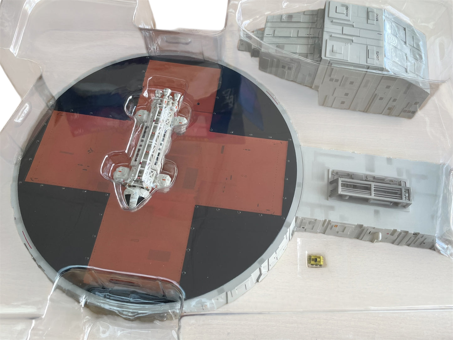 2021 Sixteen 12 Gerry Andersons Space 1999 Electronic Alpha Moonbase Launch Pad With Lights And Sounds And Includes A Micro Eagle One Transporter Highly Detailed Collectors Model - Brand New Factory Sealed