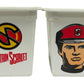 Vintage 1993 Gerry Andersons Captain Scarlet And The Mysterons Set Of 4 Empty Yoghurt Pots