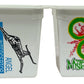 Vintage 1993 Gerry Andersons Captain Scarlet And The Mysterons Set Of 4 Empty Yoghurt Pots