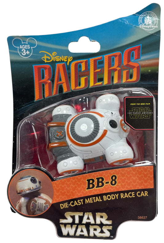 Vintage 2014 Disney Racers - Star Wars BB-8 Die-Cast Metal Body Race Car - Brand New Factory Sealed