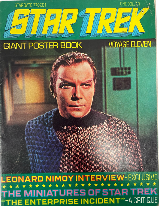 Vintage 1977 Star Trek The Original Series Giant Poster Book Voyage Eleven Stardate 7707.01.