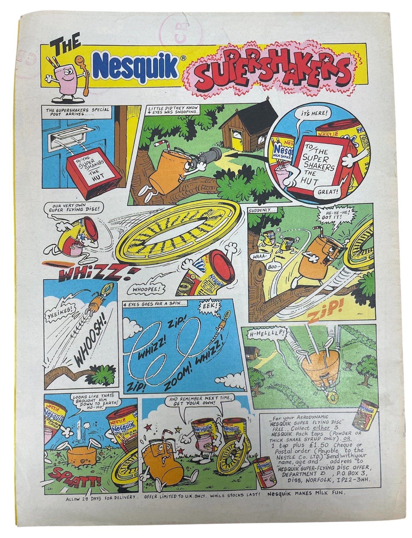 Vintage Marvel UK - 26th July 1986 - Care Bears Comic Issue No. 42 Featuring Hugs And Tugs - Heave! Ho! - Ultra Rare Copy In Fantastic Condition - Ex Shop Stock (6.0 Grade).