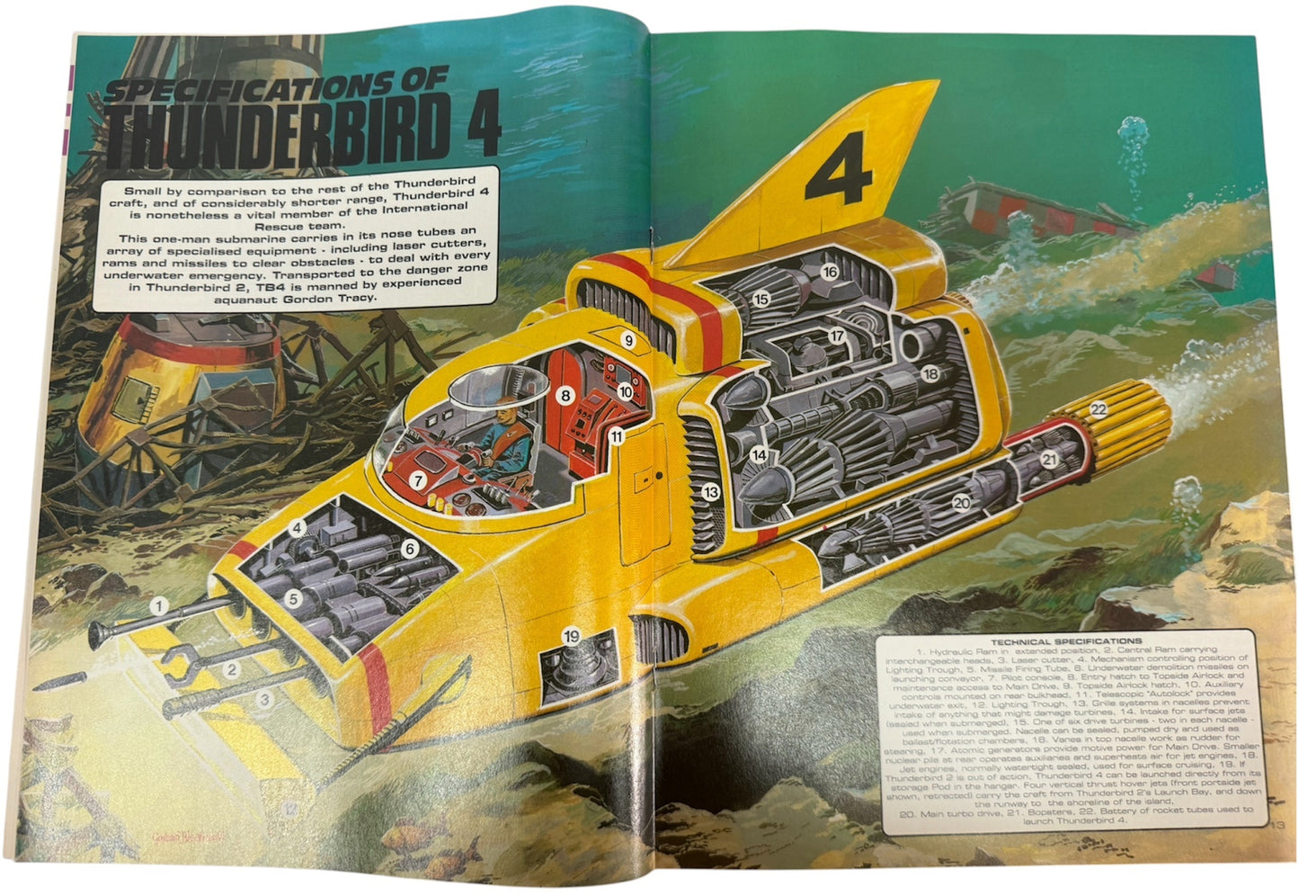 Vintage Gerry Andersons Thunderbirds Comic Magazine Issue No.3 December 13th 1991 - Ex Shop Stock (Grade 9.0)