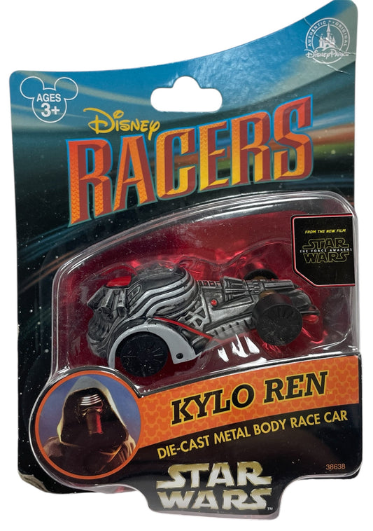 Vintage 2014 Disney Racers - Star Wars Kylo Ren Die-Cast Metal Body Race Car - Brand New Factory Sealed
