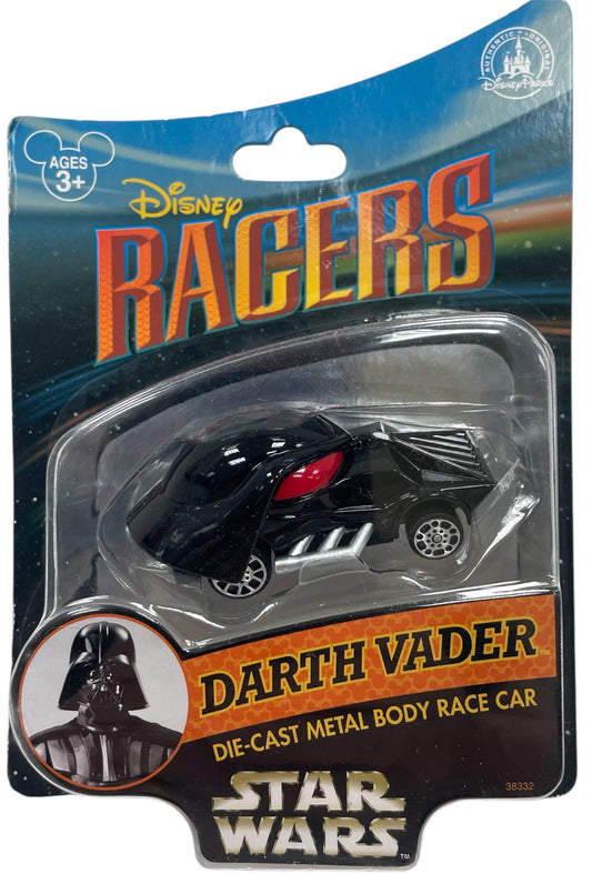Vintage 2014 Disney Racers - Star Wars Darth Vader Die-Cast Metal Body Race Car - Brand New Factory Sealed