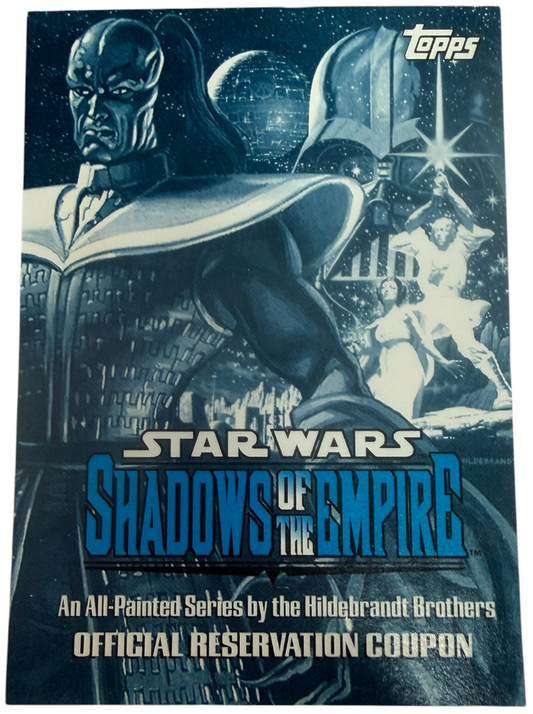 Vintage 1996 Topps Star Wars Shadows Of The Empire Official Reservation Coupon Promo Card - Ex Shop Stock