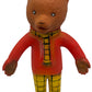 VIntage 1960's / 70's Rupert The Bear 11" Plastic Squeaky TV Toy. - Good Condition And Still Works