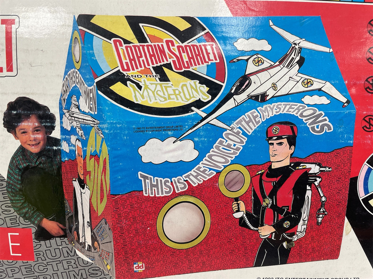 Vintage Dekkertoys 1993 Gerry Andersons Captain Scarlet And The Mysterons Playhouse / Play Tent - Ex Shop Stock