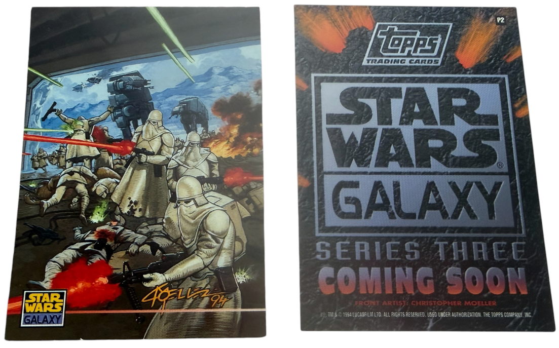 Vintage 1995 Topps Star Wars Galaxy Series 3 P2 Promo Card Coming Soon - Ex Shop Stock