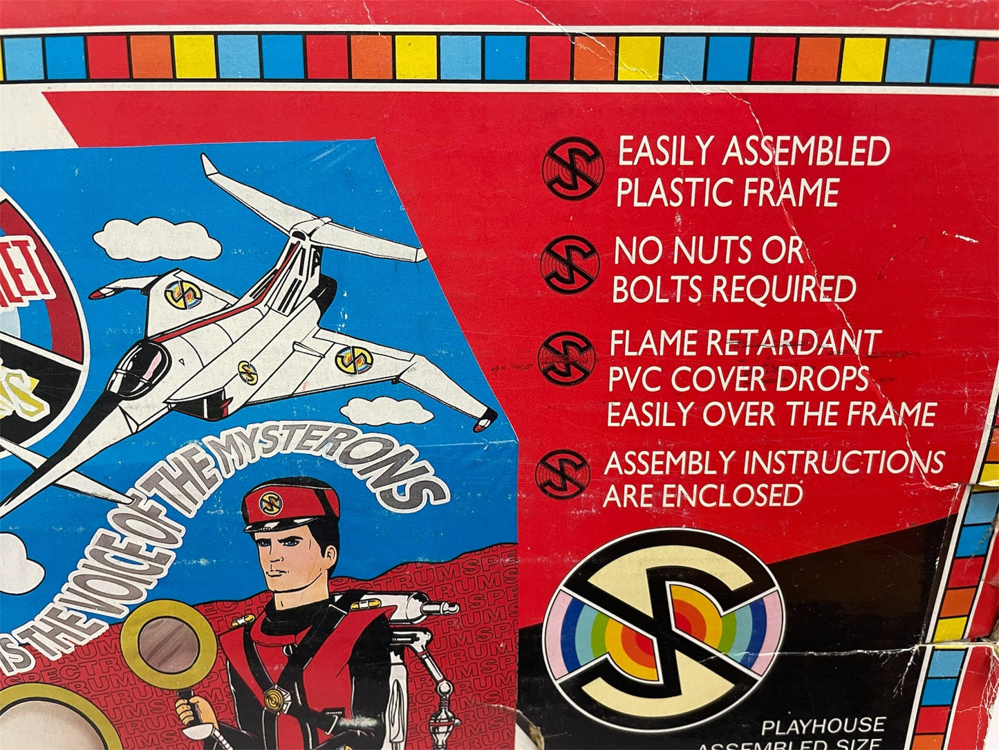 Vintage Dekkertoys 1993 Gerry Andersons Captain Scarlet And The Mysterons Playhouse / Play Tent - Ex Shop Stock