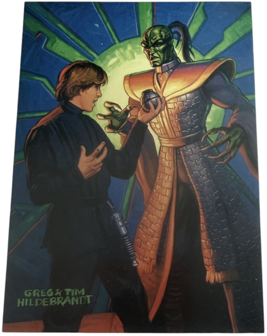 Vintage 1996 Topps Star Wars Galaxy Magazine Cover Gallery Promo Card C2 Luke Xizor - Ex Shop Stock