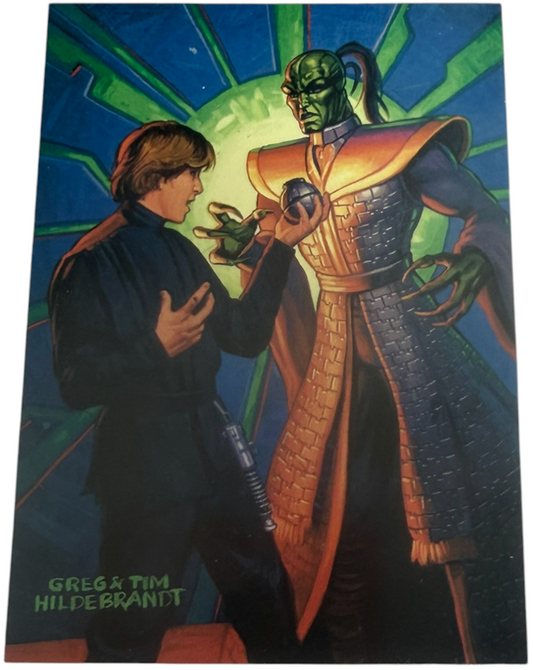 Vintage 1996 Topps Star Wars Galaxy Magazine Cover Gallery Promo Card C2 Luke Xizor - Ex Shop Stock