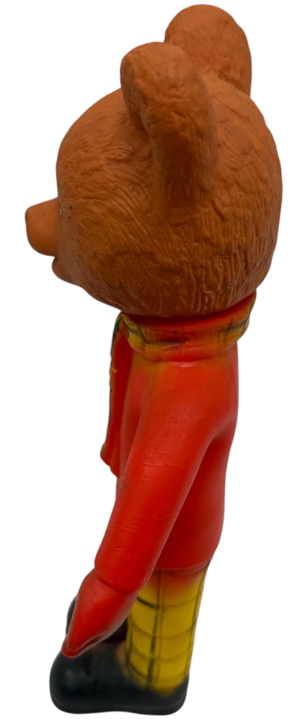 VIntage 1960's / 70's Rupert The Bear 11" Plastic Squeaky TV Toy. - Good Condition And Still Works