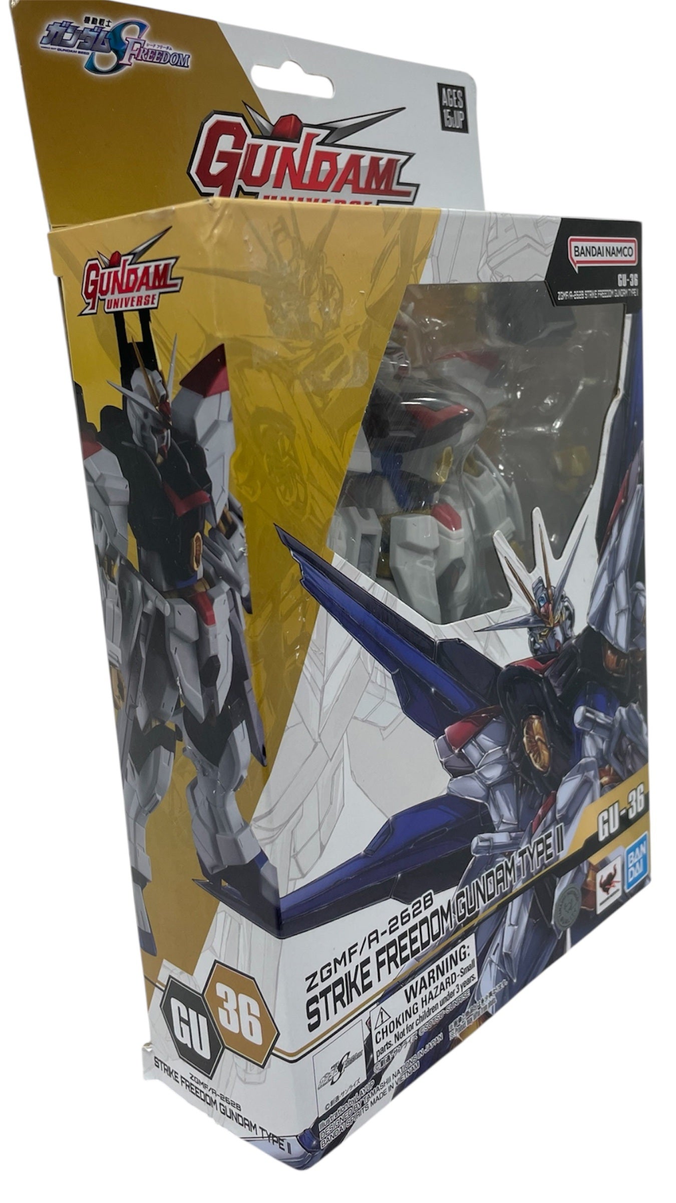 Bandai 2024 - ZGMF/A-262B Strike Freedom Gundam Type II GU-36 6 Inch Action Figure - Brand New Factory Sealed Ex Shop Stock