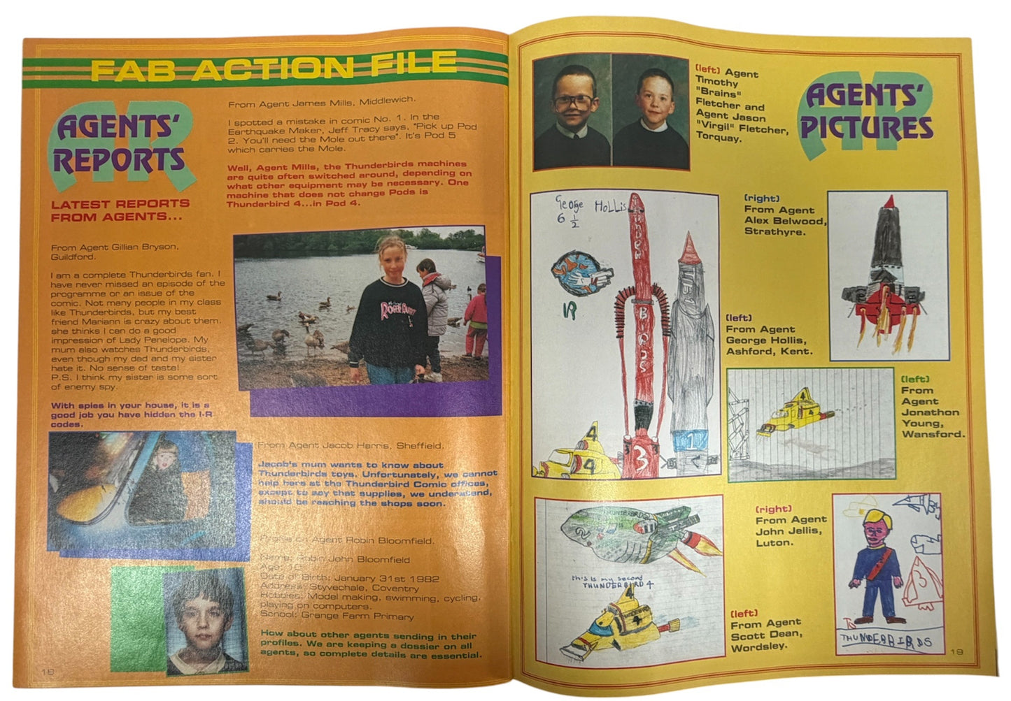 Vintage Gerry Andersons Thunderbirds Comic Magazine Issue No.7 January 24th 1992 - Ex Shop Stock (Grade 9.0)