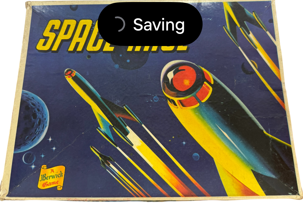 Vintage 1950's A Berwick Game - Space Race Board Game - Complete In The Original Box.