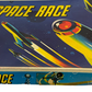 Vintage 1950's A Berwick Game - Space Race Board Game - Complete In The Original Box.