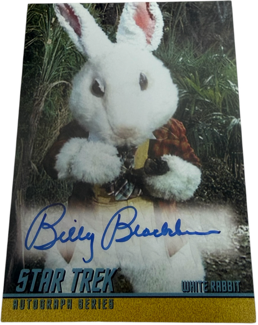 Vintage 2007 Star Trek: TOS 40th Series 2 - Billy Blackburn as White Rabbit In Shore Leave A144 Autograph Trading Card - Mint Condition - Ex Shop Stock