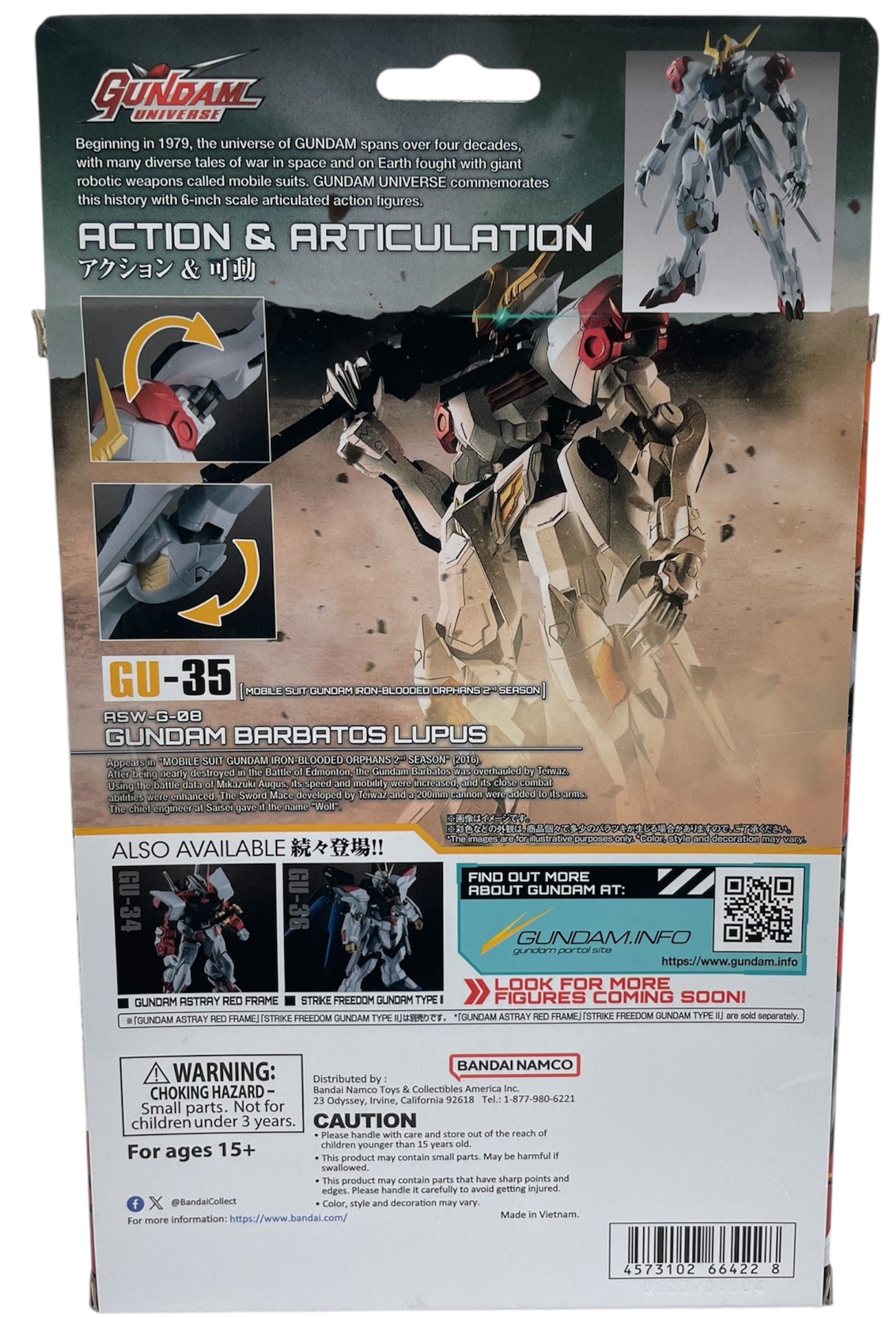 Bandai 2024 - RSW-G-08 Gundam Barbatos Lupus GU-35 6 Inch Action Figure - Brand New Factory Sealed Ex Shop Stock