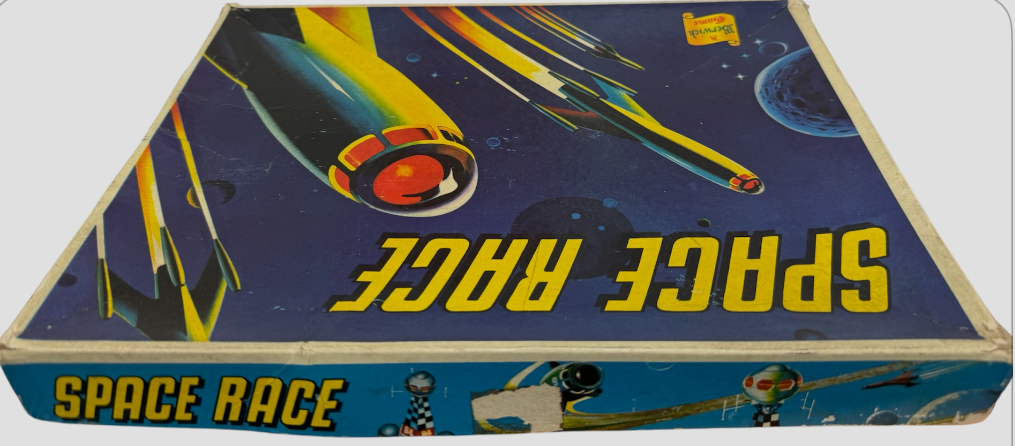 Vintage 1950's A Berwick Game - Space Race Board Game - Complete In The Original Box.