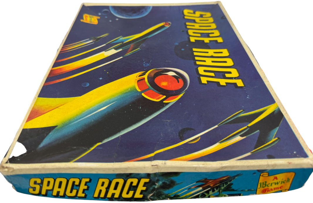 Vintage 1950's A Berwick Game - Space Race Board Game - Complete In The Original Box.