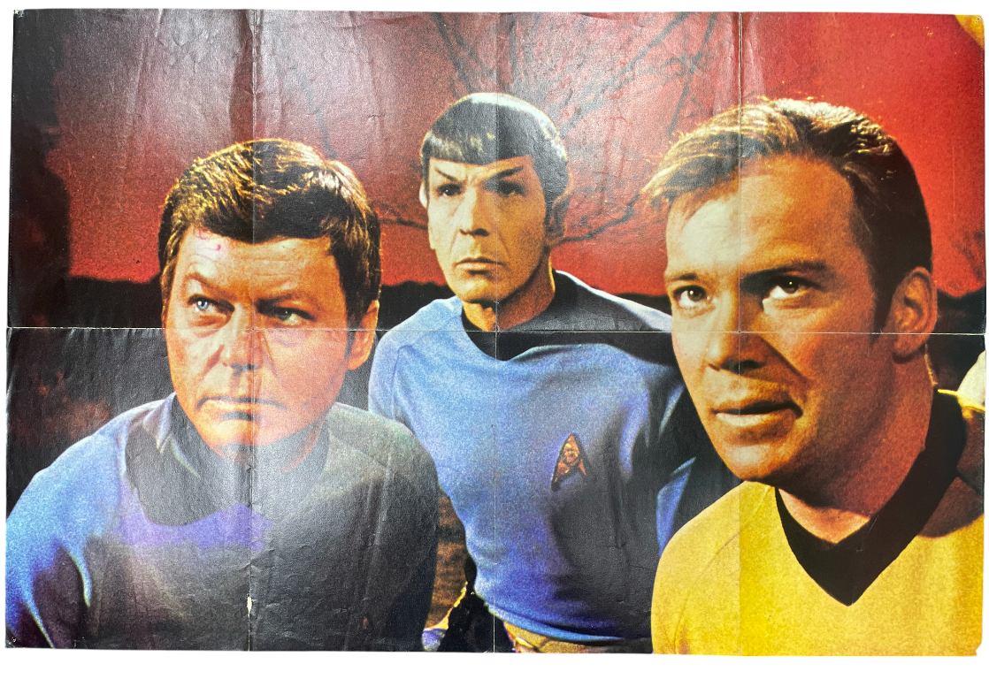 Vintage 1976 Star Trek The Original Series Giant Poster Book Voyage Two Stardate 7610.01 - UK Release March 1977