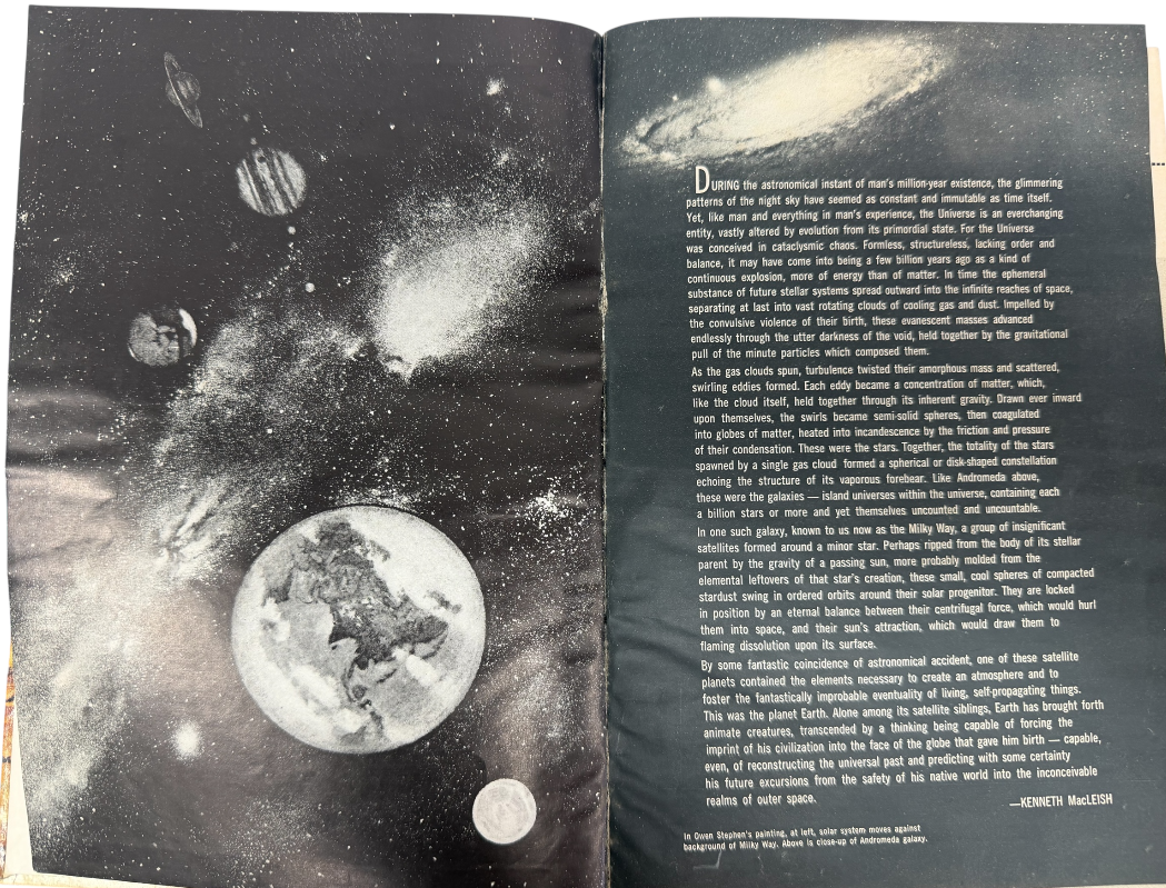 Vintage 1953 The Complete Book Of Outer Space - UK Edition - Hardback Book - Good Condition