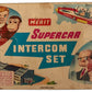 Vintage 1962 Merit Gerry Andersons Supercar Ultra Rare Intercom Set - Fantastic Condition Unused - In The Original Box