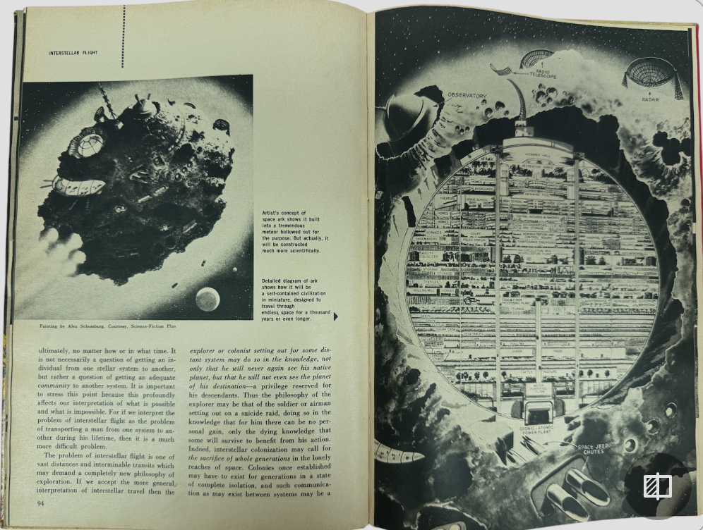 Vintage 1953 The Complete Book Of Outer Space - UK Edition - Hardback Book - Good Condition