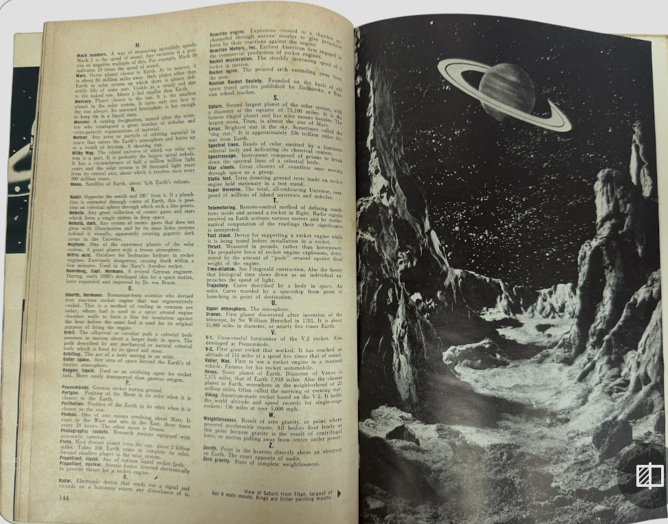 Vintage 1953 The Complete Book Of Outer Space - UK Edition - Hardback Book - Good Condition