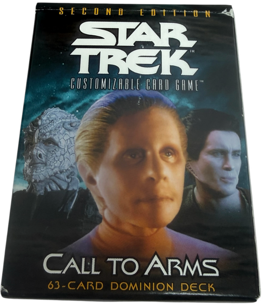 Vintage Decipher 2003 Star Trek Second Edition Call To Arms Dominion Starter Deck - Customizable Card Game Game Complete Open Box - Ex Shop Stock