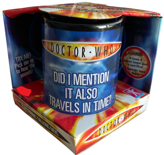 Vintage Character 2004 Doctor Dr Who The Tardis Electronic Talking Ceramic Mug - Did I Mention It Travels In Time? - Shop Stock Room Find.