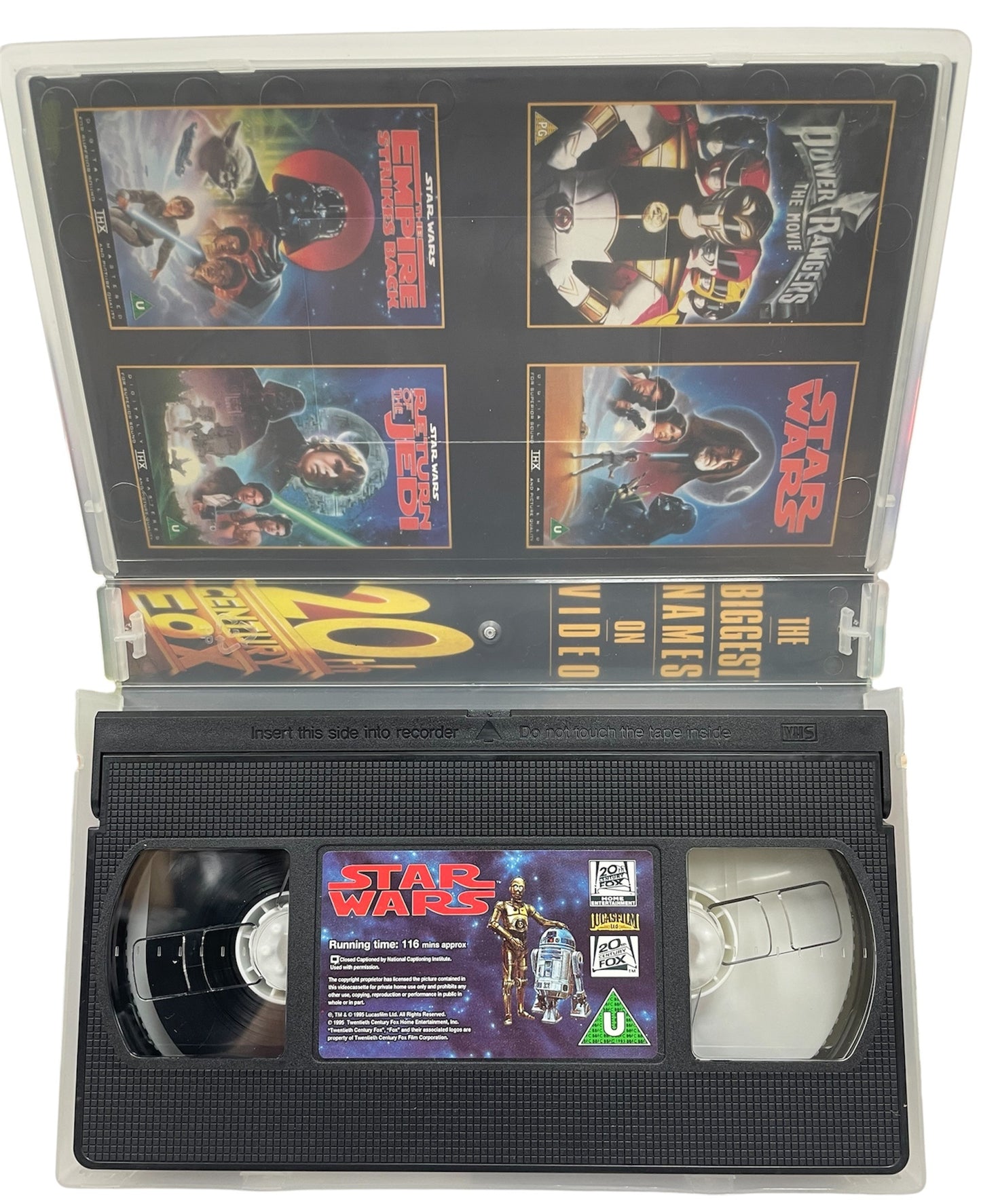 Vintage 1995 Lucas Film Digitally Remastered Star Wars The First Movie Trilogy Box Set VHS Video Cassettes 20th Century Fox - Ex Shop Stock