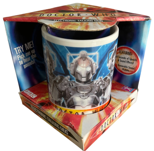 Vintage Character 2004 Doctor Dr Who Cybermen Electronic Talking Ceramic Mug - Shop Stock Room Find