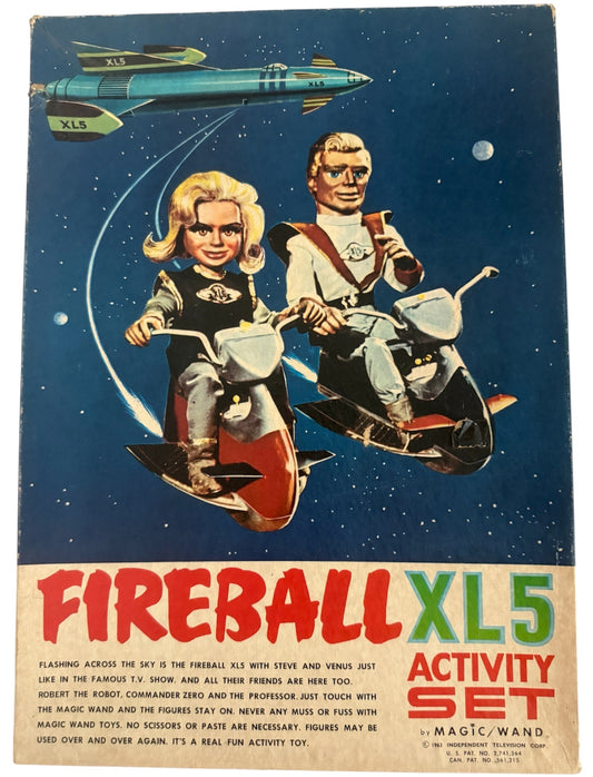 Vintage 1963 Magic Wand Corp - Gerry Andersons Fireball XL5 Activity Set - Fantastic Condition - Complete In The Original Box