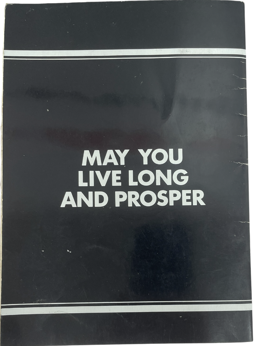 Vintage 1981 Star Trek Aucon 81 Convention Program - Signed By Sulu, Uhura, Sarek, &amp; Yeoman Rand - Fantastic Condition Ultra Rare Item