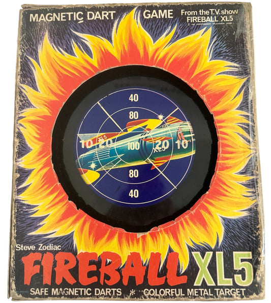 Vintage 1963 Magic Wand Corp - Gerry Andersons Fireball XL5 Magnetic Dart Game - Good Condition - Complete In The Original Box