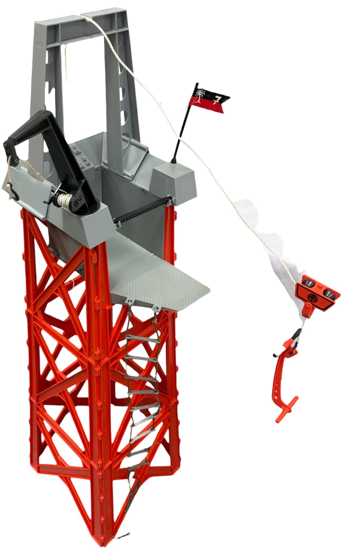 Vintage 1970's Palitoy - Action Man Training Tower With Escape Slide And Crane - Fantastic Condition In The Original Box