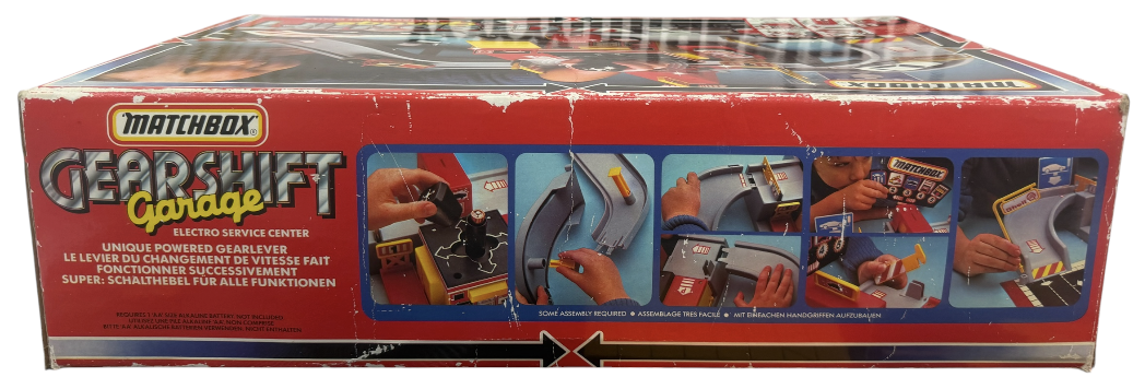 Vintage 1985 Matchbox Gearshift Garage - Electro Service Centre Vehicle Action Playset - Former Shop Counter Display Item