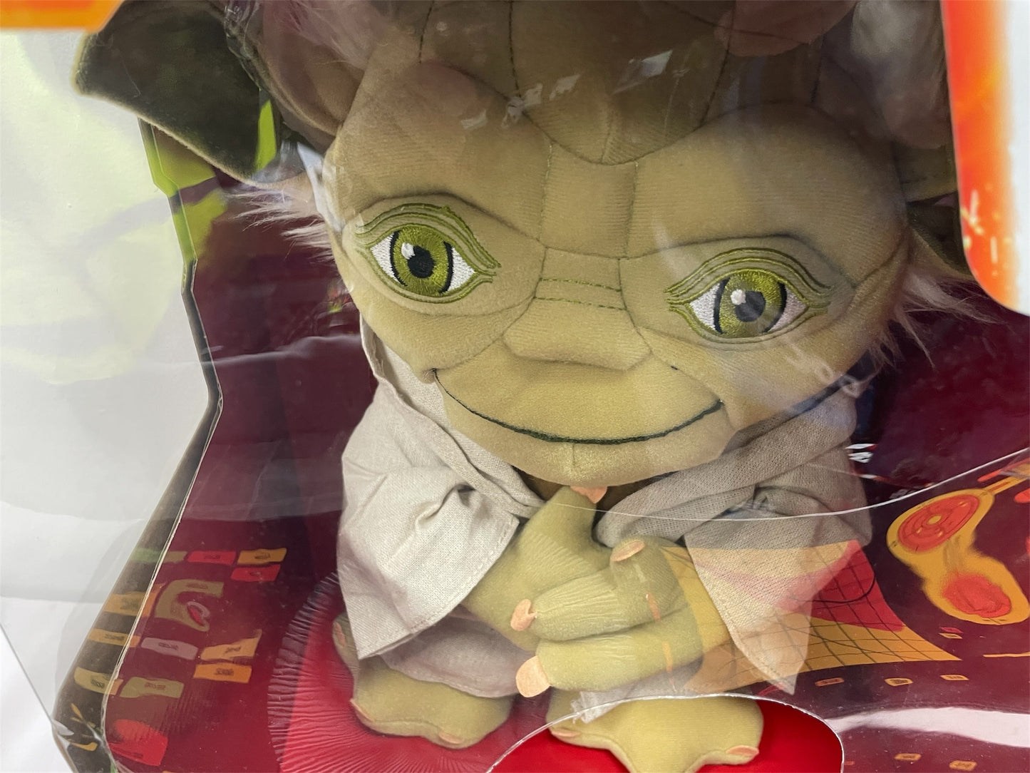 Disney 2015 Star Wars Jedi Master Yoda 15 Inch Talking Plush Toy With Original Movie Sounds - Brand New Factory Sealed Shop Stock Room Find