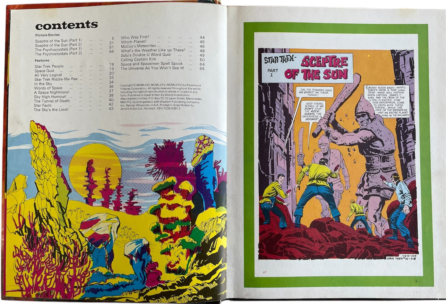 Vintage Star Trek Annual 1977 - Fantastic Condition