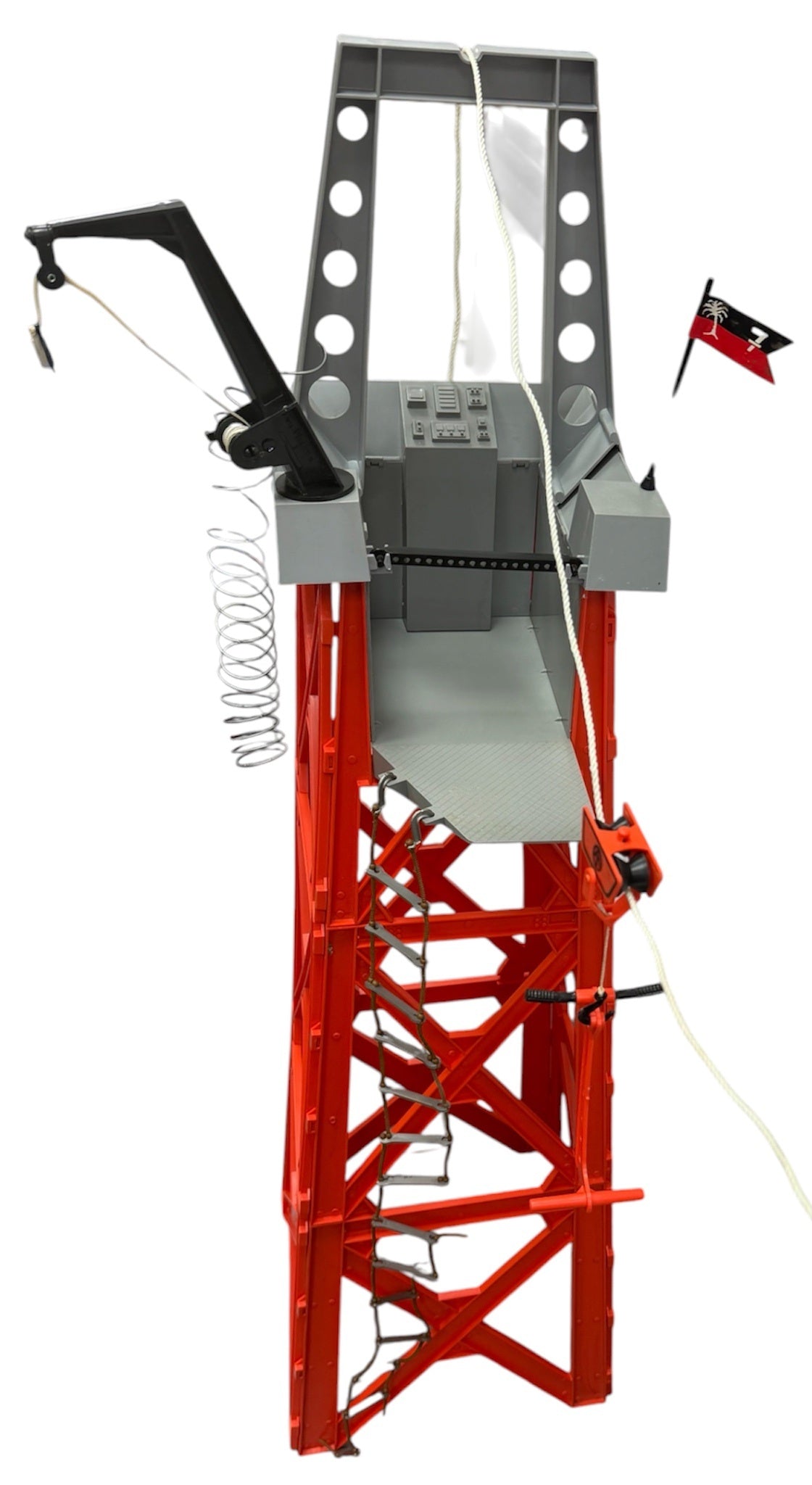 Vintage 1970's Palitoy - Action Man Training Tower With Escape Slide And Crane - Fantastic Condition In The Original Box